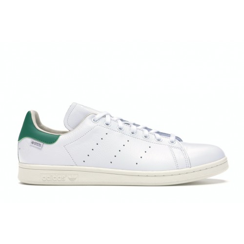 Кроссы adidas Stan Smith Gore-tex White Green - мужская сетка размеров