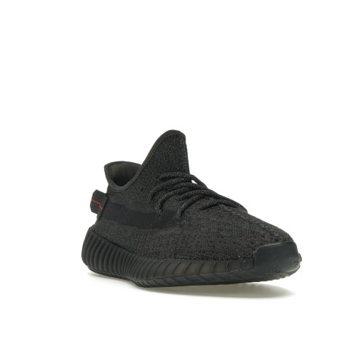 Кроссы adidas Yeezy Boost 350 V2 Static Black (Reflective) - мужская сетка размеров