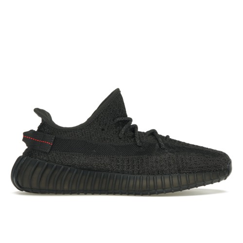 Кроссы adidas Yeezy Boost 350 V2 Static Black (Reflective) - мужская сетка размеров