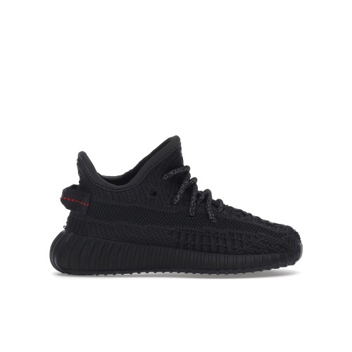 Кроссы adidas Yeezy Boost 350 V2 Black (Infants) (Non-Reflective) - детская сетка размеров