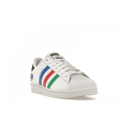 adidas Superstar Colorful Trefoil - мужская сетка размеров