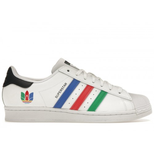 adidas Superstar Colorful Trefoil - мужская сетка размеров