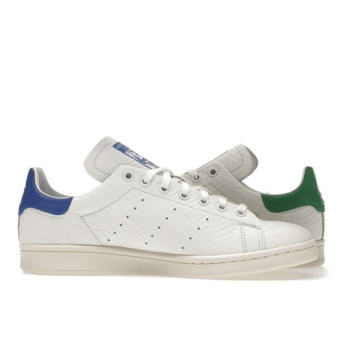 Кроссы adidas Stan Smith Recon Italian Crocodile Cloud White - мужская сетка размеров