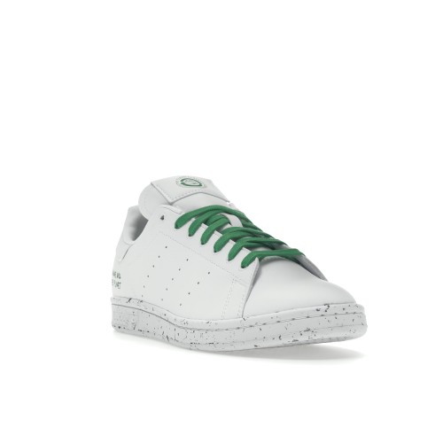 Кроссы adidas Stan Smith Clean Classics White Green - мужская сетка размеров