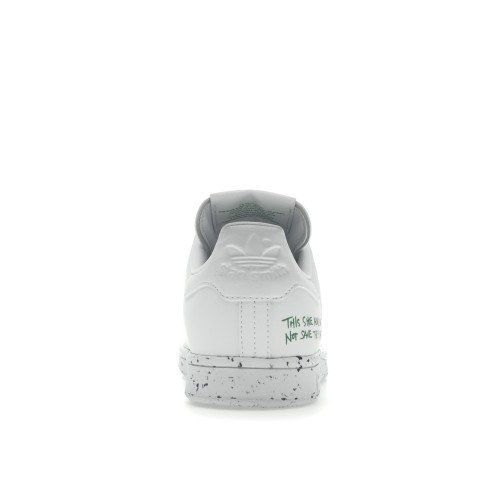 Кроссы adidas Stan Smith Clean Classics White Green - мужская сетка размеров