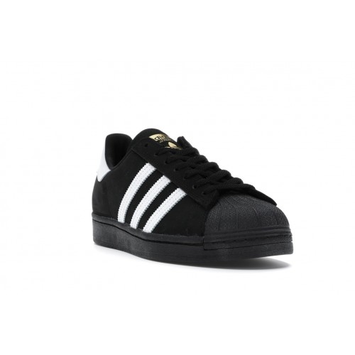 Кроссы adidas Superstar Core Black - мужская сетка размеров