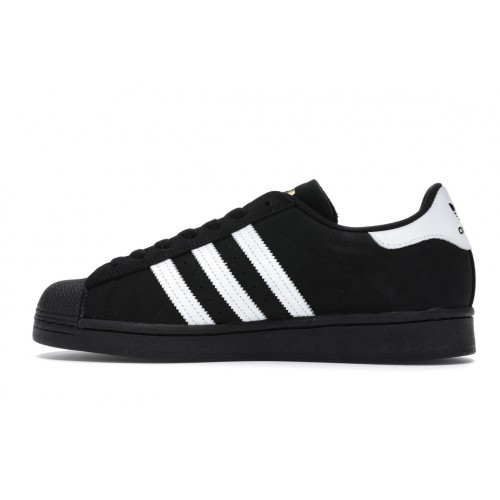 Кроссы adidas Superstar Core Black - мужская сетка размеров