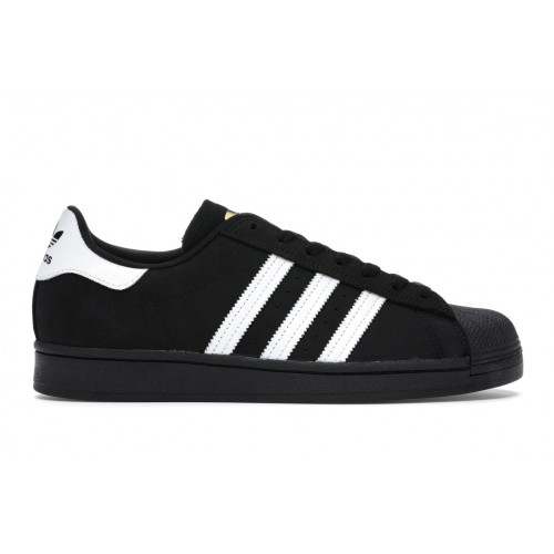 Кроссы adidas Superstar Core Black - мужская сетка размеров