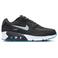 Подростковые Nike Air Max 90 Anthracite Industrial Blue (GS)