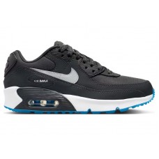 Подростковые кроссовки Nike Air Max 90 Anthracite Industrial Blue (GS)