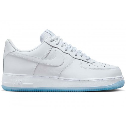 Кроссы Nike Air Force 1 Low 07 White Ice Blue Sole - мужская сетка размеров