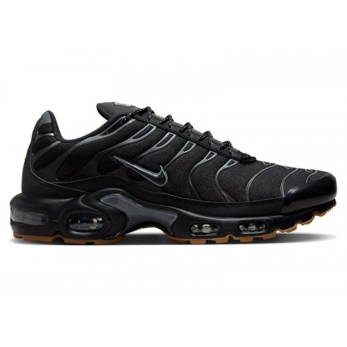 Кроссы Nike Air Max Plus Black Gum Light Brown - мужская сетка размеров