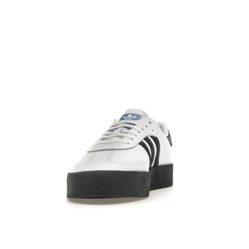 Кроссы adidas Sambarose Footwear White Core Black Bluebird (W) - женская сетка размеров