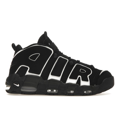 Кроссы Nike Air More Uptempo 96 Black White (2023) - мужская сетка размеров