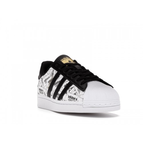 adidas Superstar Reflective All-Over Print - мужская сетка размеров