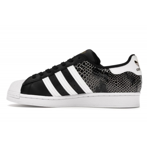 Кроссы adidas Superstar Core Black Cloud White (W) - женская сетка размеров