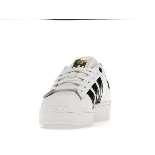 Кроссы adidas Superstar Bold White Black (W) - женская сетка размеров