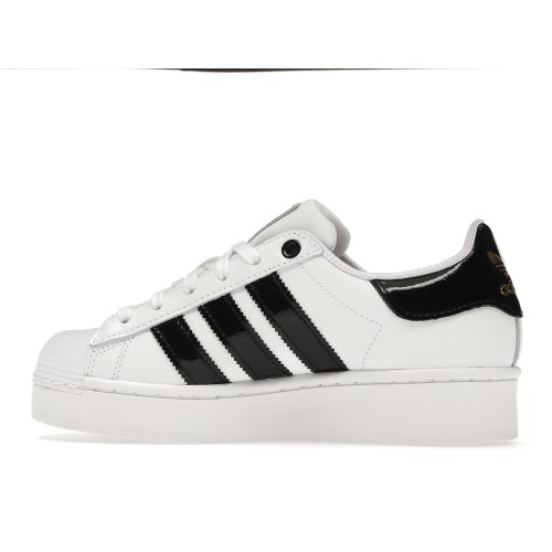 Кроссы adidas Superstar Bold White Black (W) - женская сетка размеров