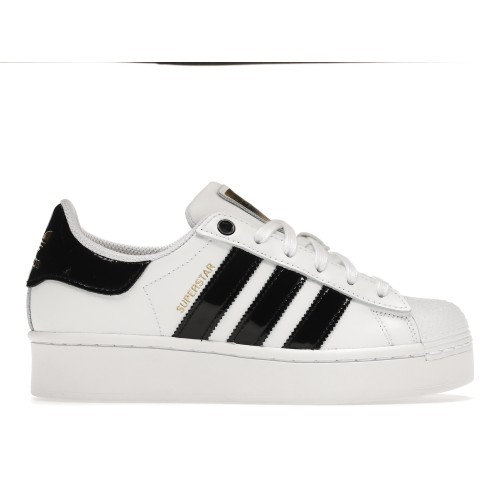 Кроссы adidas Superstar Bold White Black (W) - женская сетка размеров