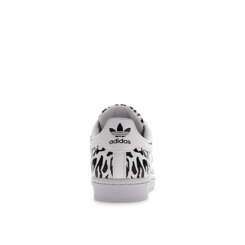 Кроссы adidas Superstar Leopard White (W) - женская сетка размеров