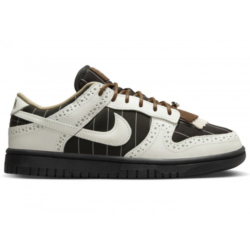 Кроссы Nike Dunk Low LX Brogue Pinstripe (W) - женская сетка размеров