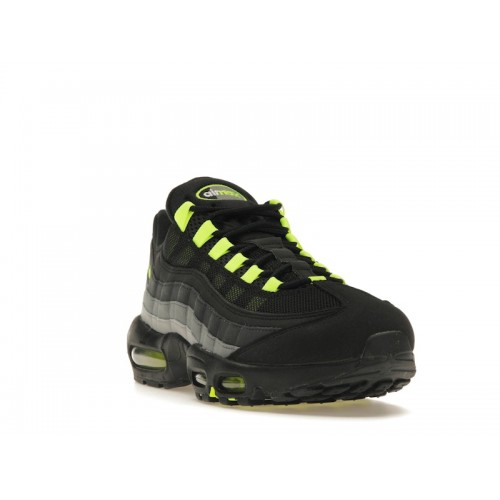 Кроссы Nike Air Max 95 Black Neon - мужская сетка размеров