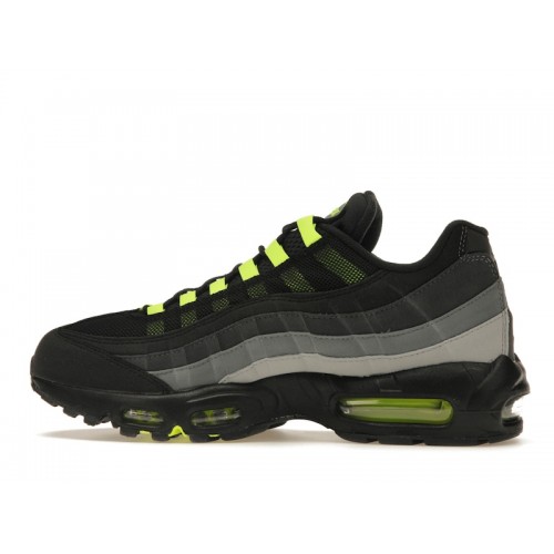 Кроссы Nike Air Max 95 Black Neon - мужская сетка размеров