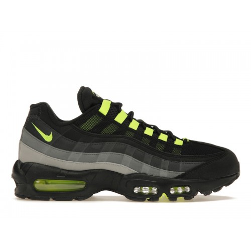 Кроссы Nike Air Max 95 Black Neon - мужская сетка размеров