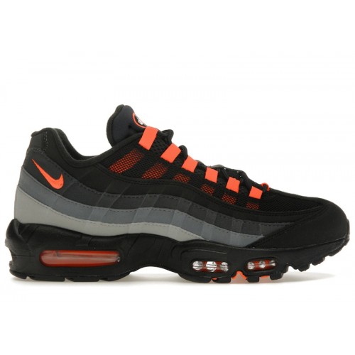 Nike Air Max 95 Black Hyper Crimson - мужская сетка размеров