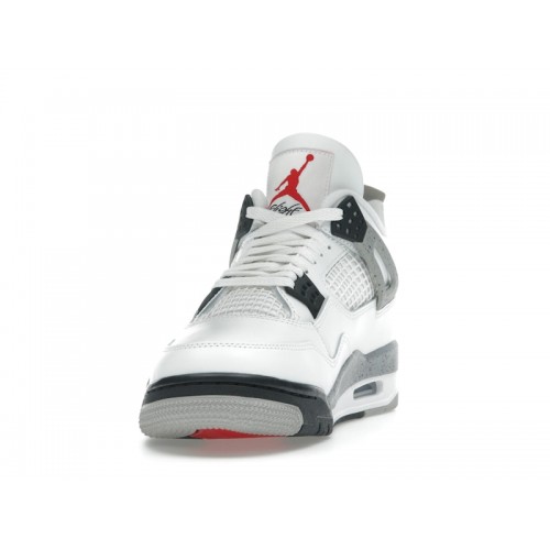 Кроссы Jordan 4 Retro White Cement (2025) - мужская сетка размеров