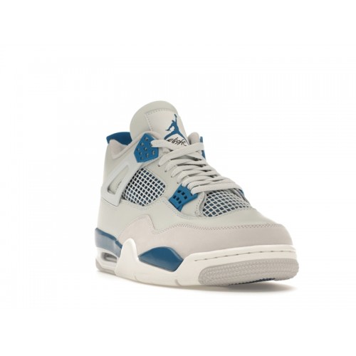 Кроссы Jordan 4 Retro Military Blue (2024) - мужская сетка размеров