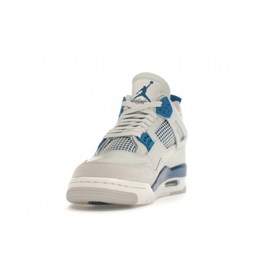 Кроссы Jordan 4 Retro Military Blue (2024) - мужская сетка размеров