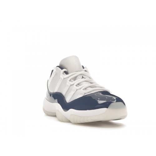Кроссы Jordan 11 Retro Low Diffused Blue - мужская сетка размеров