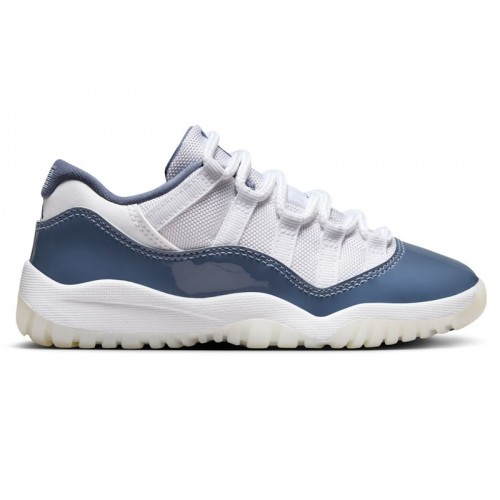 Кроссы Jordan 11 Retro Low Diffused Blue (PS) - детская сетка размеров