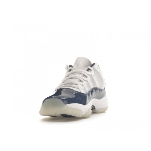 Кроссы Jordan 11 Retro Low Diffused Blue (GS) - подростковая сетка размеров