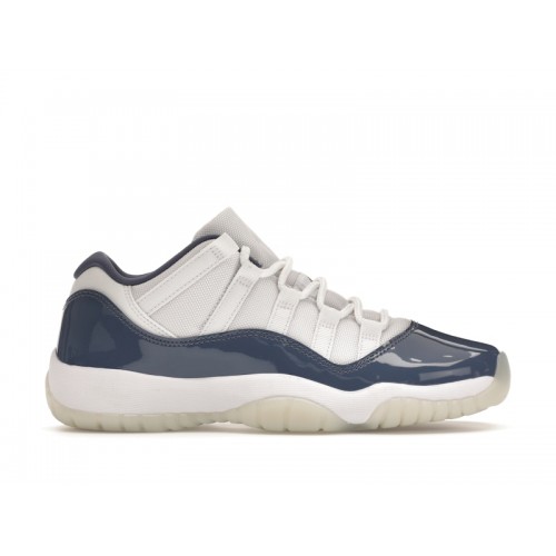 Кроссы Jordan 11 Retro Low Diffused Blue (GS) - подростковая сетка размеров
