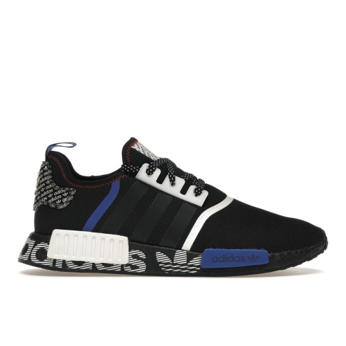 Кроссы adidas NMD R1 Transmission Pack Core Black - мужская сетка размеров