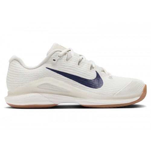 Кроссы Nike Court Air Zoom Vapor 12 HC Summit White Phantom Gum Medium Brown Binary Blue (W) - женская сетка размеров