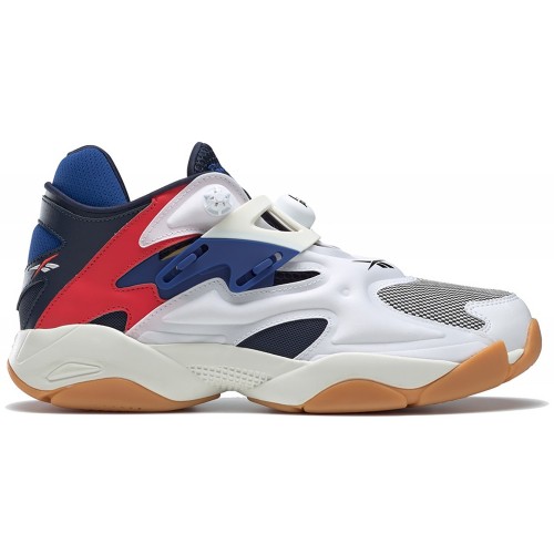 Кроссы Reebok Pump Court White Navy Red - мужская сетка размеров
