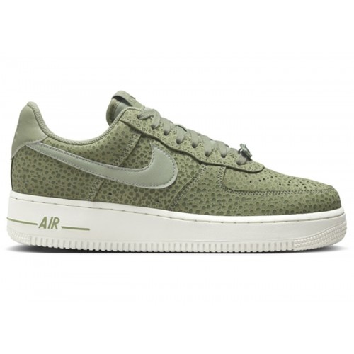 Кроссы Nike Air Force 1 Low 07 PRM Safari Oil Green (W) - женская сетка размеров