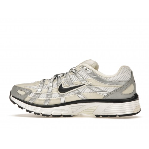 Кроссы Nike P-6000 Coconut Milk Metallic Silver (W) - женская сетка размеров