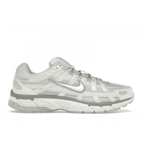 Кроссы Nike P-6000 Summit White Pure Platinum (W) - женская сетка размеров