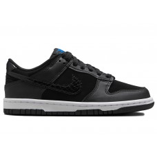 Подростковые кроссовки Nike Dunk Low Black Croc (GS)