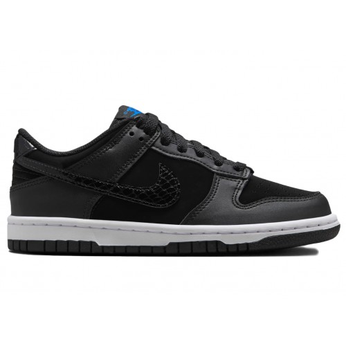 Кроссы Nike Dunk Low Black Croc (GS) - подростковая сетка размеров