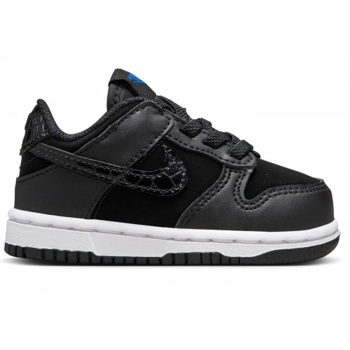 Кроссы Nike Dunk Low SE Black Croc (TD) - детская сетка размеров