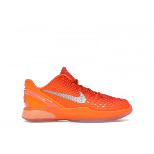 Nike Zoom Kobe 6 GS Total Orange - подростковая сетка размеров