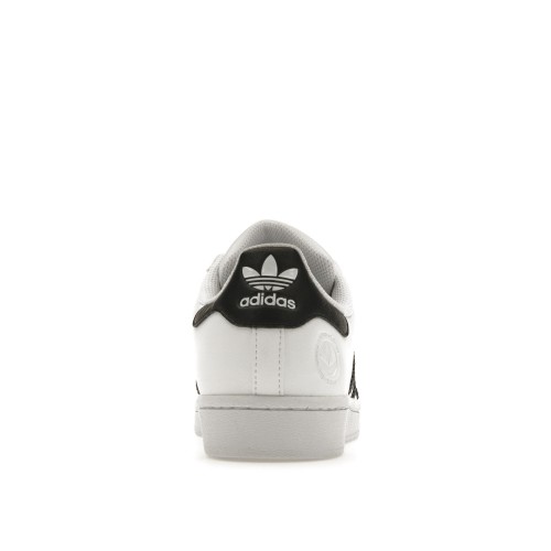 Кроссы adidas Superstar Vegan White Black - мужская сетка размеров