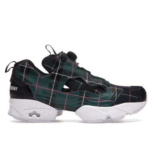 Кроссы Reebok Instapump Fury Opening Ceremony Plaid Green - мужская сетка размеров