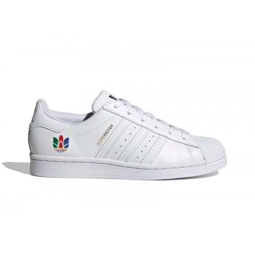 adidas Superstar White Trefoil (W) - женская сетка размеров