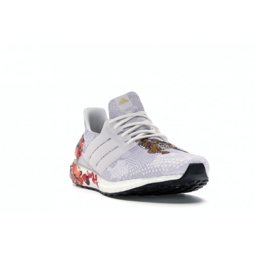 Кроссы adidas Ultra Boost DNA Chinese New Year White (2020) - мужская сетка размеров